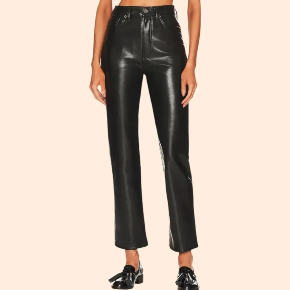 AGOLDE Recycled Leather 90's Pinch Pants